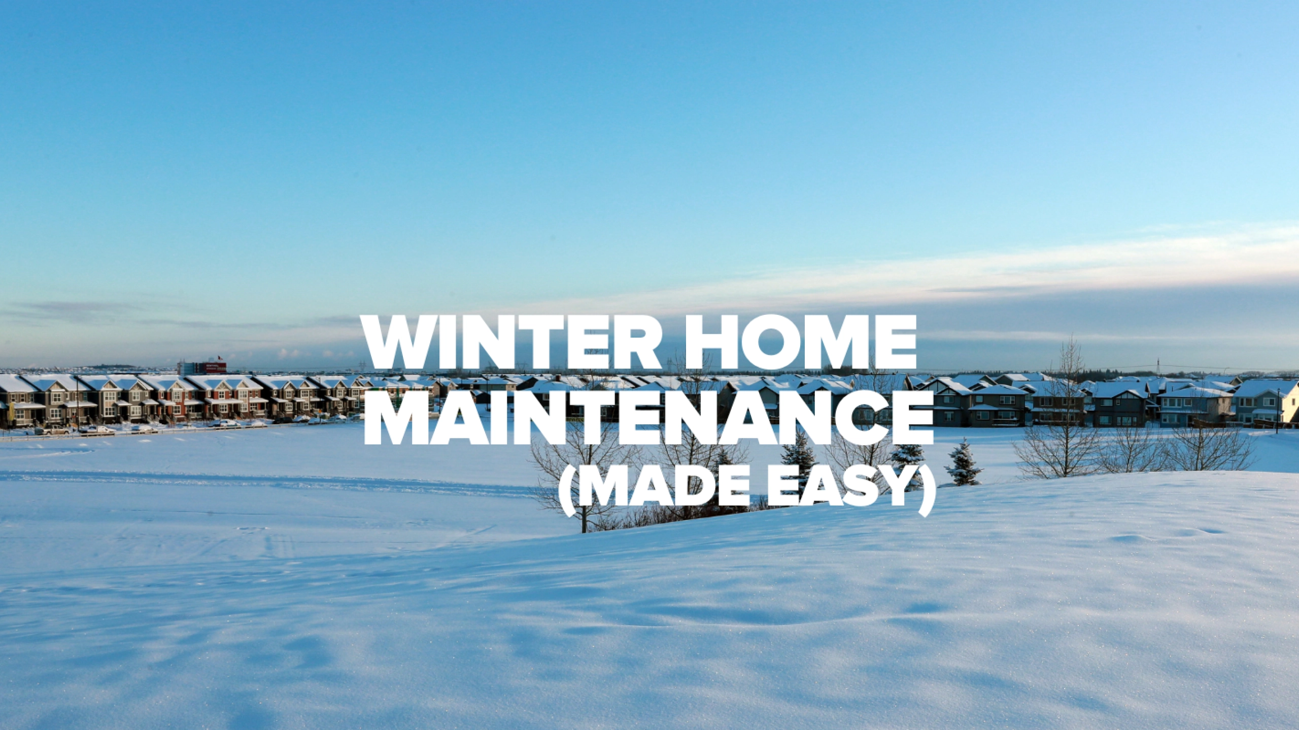 winter home maintenance checklist